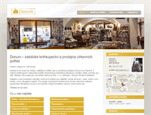 Tablet Screenshot of donum.cz